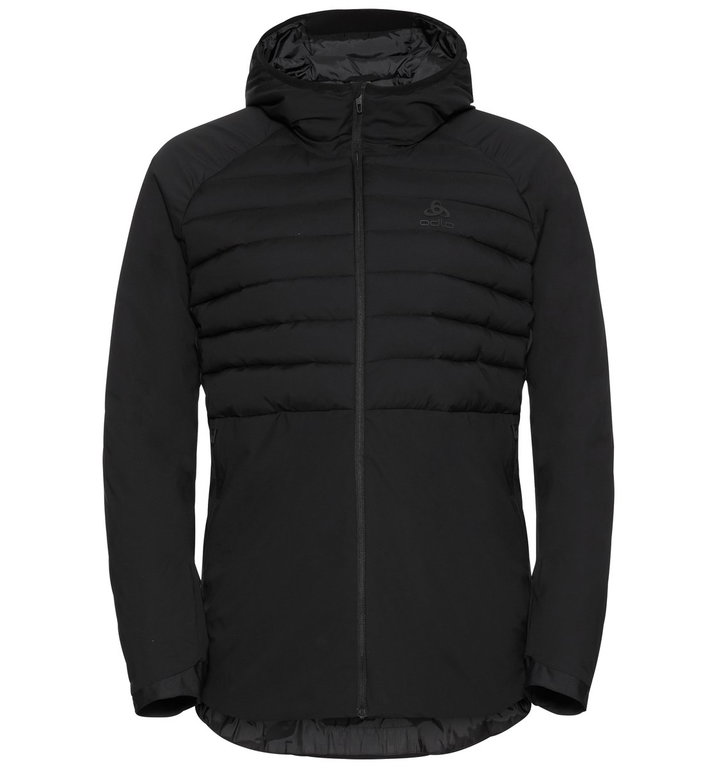 Odlo Winterjacke Ascent S-Thermic Mid mit Kapuze (Isolierjacke, winddicht, atmungsaktiv) schwarz Damen